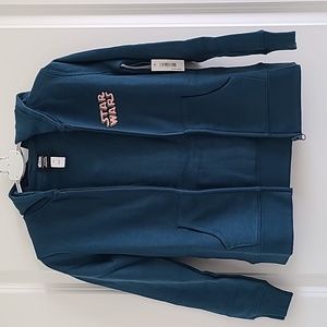 New Disney Star Wars fleece zip-up hoodie sweatshirt Unisex